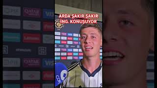 Arda Güler,maç önü röportajını İngilizce olarak verdi.