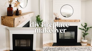 DIY BUDGET FIREPLACE MAKEOVER 2020 | Living Room Makeover Part 1