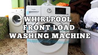 WHIRLPOOL FRONT LOAD WASHING MACHINE WFRB752BHW  Installation and demo | philippines