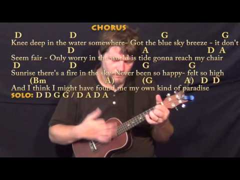 Knee Deep (Zac Brown) Ukulele Cover Lesson in D with Chords/Lyrics