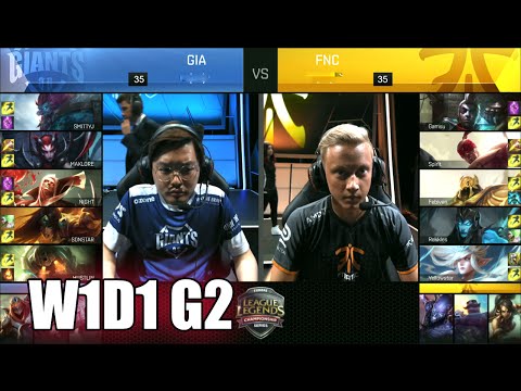 Fnatic vs GIANTS | Game 2 S6 EU LCS Summer 2016 Week 1 Day 1 | FNC vs GIA G2 W1D1 1080p
