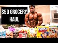 MY BULKING DIET: INSANE CHEST WORKOUT | $50 GROCERY HAUL