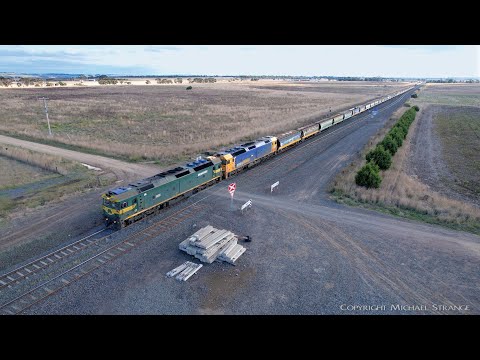 7736V Pacific National Grain Train With G520 & G540 (24/4/2022) - PoathTV Australian Railways