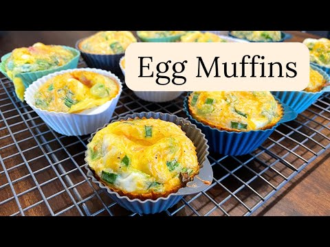 High Protein Egg Muffins with Ham & Cheese | Easy Breakfast Meal Prep