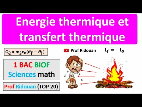 Energie thermique résumé+ 3 exercices corrigés