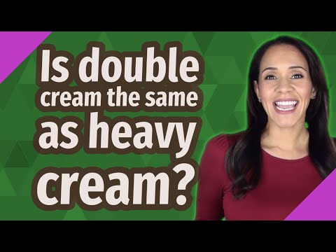 Is double cream the same as heavy cream?