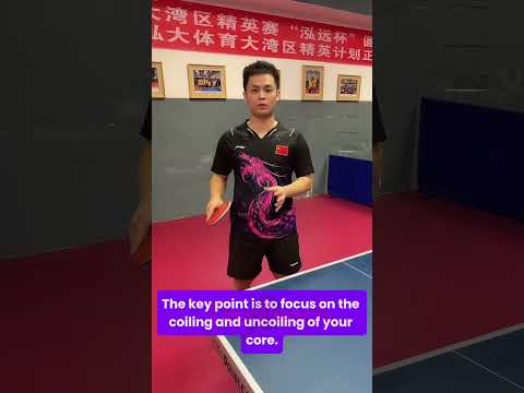 Pro Tip for continuous forehand loop #sunhaohong #guangdongforehand