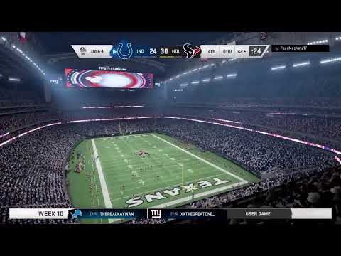 XDL Week 10 Colts at Texans