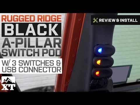 Jeep Wrangler Rugged Ridge A Pillar Switch Pod (2007-2017 JK) Review & Install