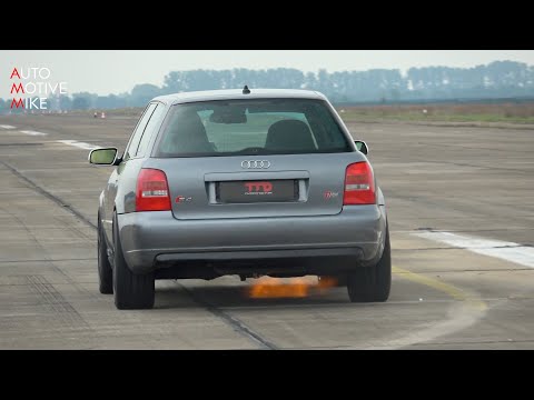 1400HP Audi S4 B5 Biturbo TTD - 0-305 KM/H Fast Accelerations!