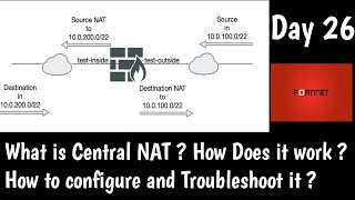 #Fortinet | How to Configure Central NAT | How it works | DAY 26 | NSE4 Training