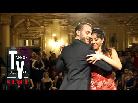  Lorena Tarantino  and  Gianpiero Galdi  are  dancing  to  the  tango  "  El Entrerriano  "  by  Francisco Canaro  at  Krakus Aires Tango Festival  in  2019