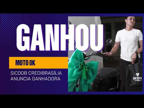 Ganhadora da moto 0K é anunciada pelo Sicoob Credibrasília #CabeceirasGO