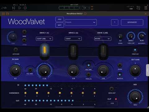 Woodvalvet.Tube preamp.Works great with amp sims.