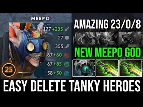 NEW Meepo God Micro Like Crazy - Ez Destroy Ursa & Dragon Knight 12Min Ethereal Blade Amazing DotA 2