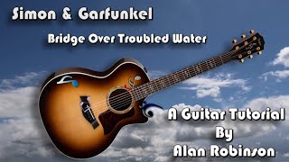 How to play:  Bridge Over Troubled Water by Simon & Garfunkel - Acoustically - 2024 - Detune 1 Fret