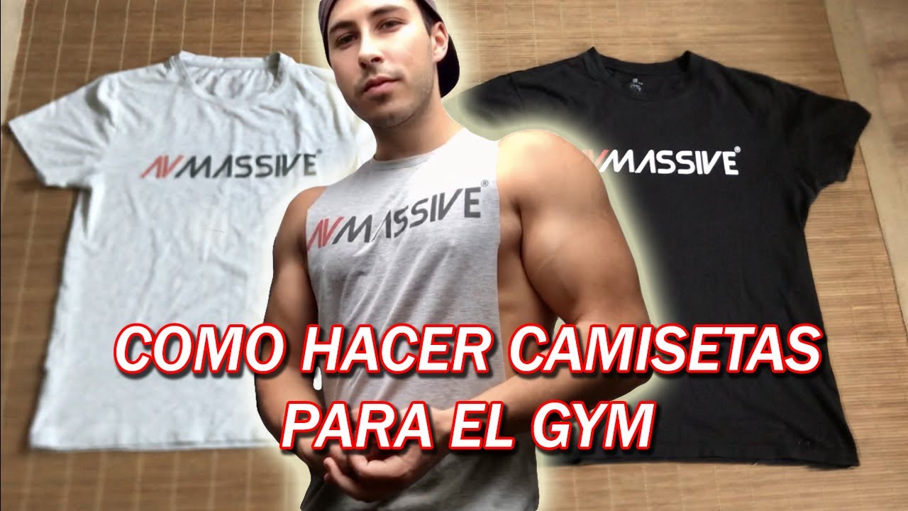 COMO HACER CAMISETAS PARA EL GYM ✂️✂️ ||⚡️RÁPIDO ⚡️
