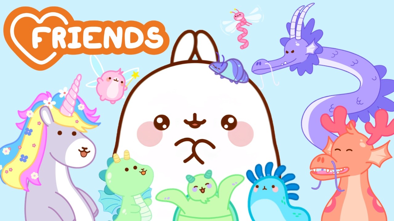 Molang Meets Magical Creatures 🐉💖 Ultimate Fantasy Compilation