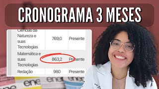 CRONOGRAMA DE ESTUDOS 3 MESES para MATEMÁTICA (pra fazer +750 pontos)