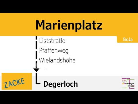 SSB Ansagen | Zacke (10) Stuttgart Marienplatz - Gederloch | BoJa Ansagen