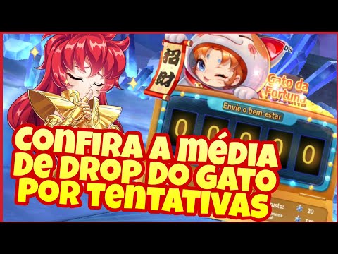 Qual a Média de Drop Gato da Fortuna? E Rodando Meu Azar - Saint Seiya Awakening