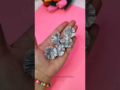 Gota Flower Making| Gota Lace Flower DIY | Easy Lace Flower Making