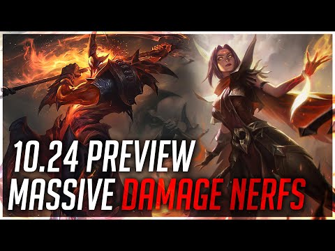 MASSIVE DAMAGE NERFS INCOMING! – PATCH 10.24 [League of Legends]