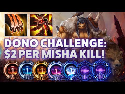 Rexxar Bestial Wrath - DONO CHALLENGE: $2 PER MISHA KILL! - Bronze 2 Grandmaster S1 2023
