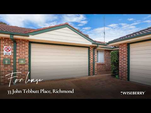 33 John Tebbutt Place, Richmond, NSW 2753, 3房, 1浴, Unspecified