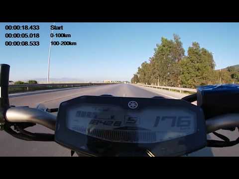 #Yamaha #Mt07 #Topspeed #SpeedTest Yamaha MT07 Speed Test 0-100km or 100-200km