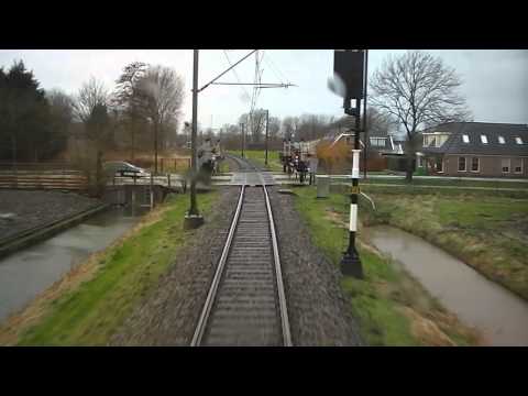 A train driver's view: Hoorn - Alkmaar, 09-02-2014