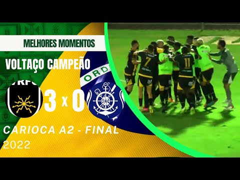 VOLTA REDONDA 3 x 0 OLARIA - MELHORES MOMENTOS - CARIOCA A2 - FINAL