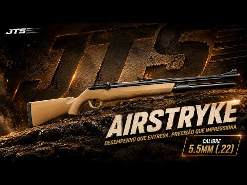 Vai ser difícil errar com essa carabina! PCP JTS Airstryke Coyote 5.5mm