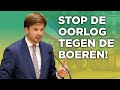"De MISDADIGE stikstofplannen zijn een oorlogsverklaring aan de boeren" -Van Meijeren (FVD)