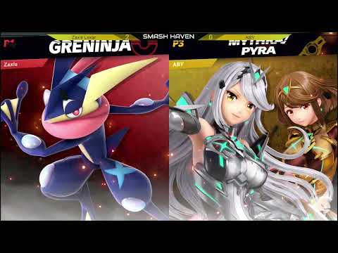 SmashHaven #30 - V! | Zaxis Loxar (Greninja) vs ABY (Dark Pit/Mythra/Pyra) - Loser's Semifinals