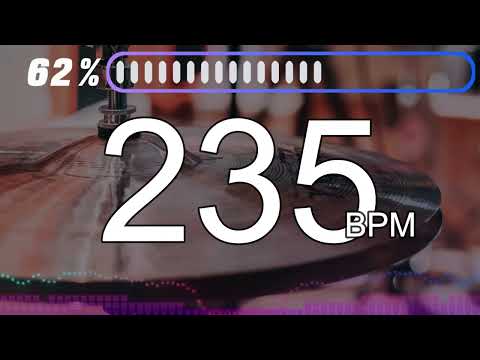 235BPM　Hi-hat①　5minutes Drums Metronome