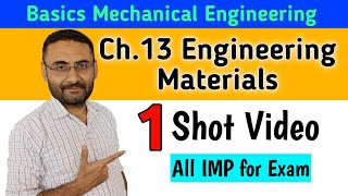 Engineering Materials | One Shot | Basic Mechanical Engineering | BTech 1st Year | All Branches