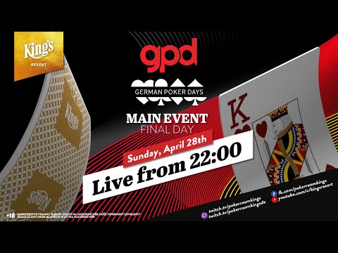 💶🇩🇪🏆 Finaltag des €199 German Poker Days Main Event live aus dem King's🎙️ Hachi