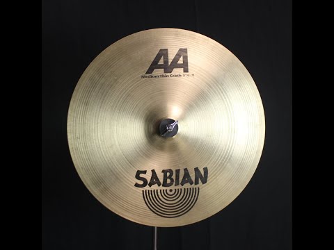 Used Sabian 16" AA Medium Thin Crash - 1104g