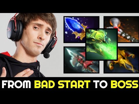 DENDI Scepter Build Viper — From Bad Start to Boss 7.27 Dota 2