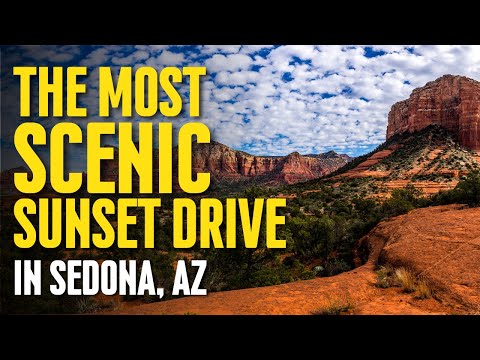 Sedona, AZ - Red Rock Scenic Byway at Sunset