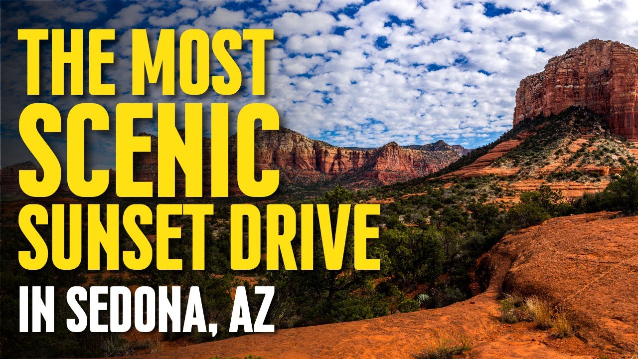 Sedona, AZ - Red Rock Scenic Byway at Sunset