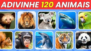 Adivinhe 120 Animais em 3 Segundos | Fácil, Médio, Difícil, Impossível