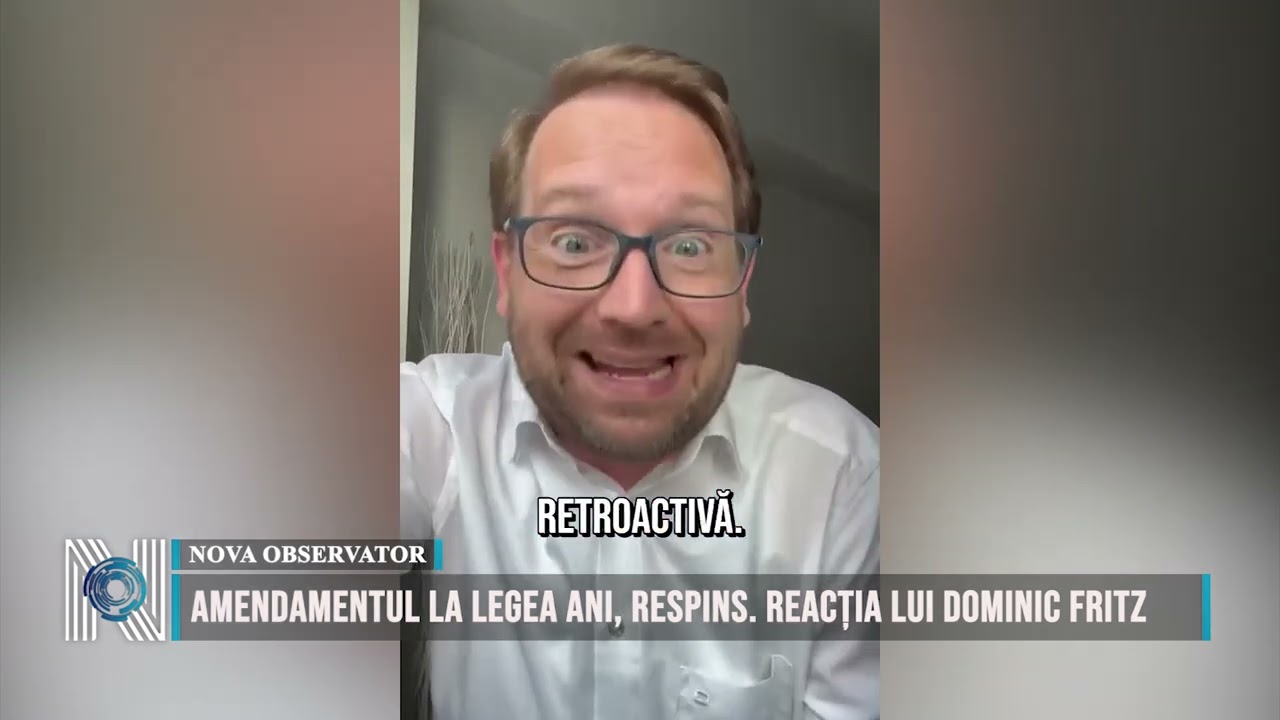 Amendamentul la legea ANI, respins. Reacția lui Dominic Fritz