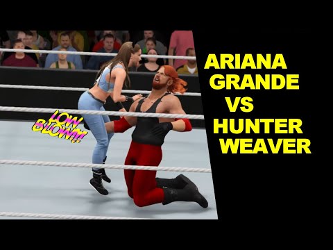 WWE 2K17 Ariana Grande vs Hunter Weaver - Extreme Rules