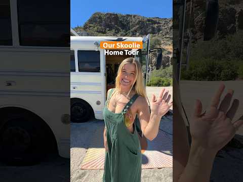 STUNNING SKOOLIE CONVERSION 🚌🌼 #buslife #vanlife #skoolie #diy
