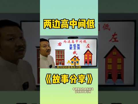 房子兩邊高中間低