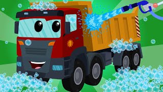 Dump Truck | Car Wash | Kids Videos | Learn Transport