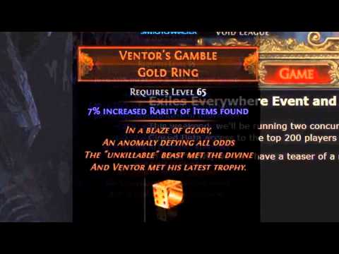 Path of Exile  VENTOR'S GAMBLE Unique Spotlight