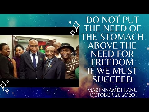 Mazi Nnamdi Kanu's Evening LIVE broadcast  today the 26th of October 2020. #BiafraExit YorExit Now.